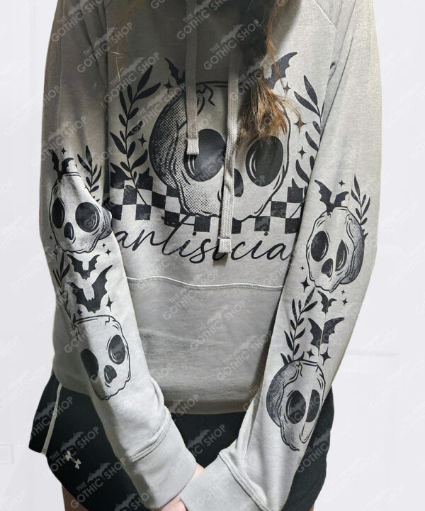 18837 antisocial skull gothic grey hoodie 4