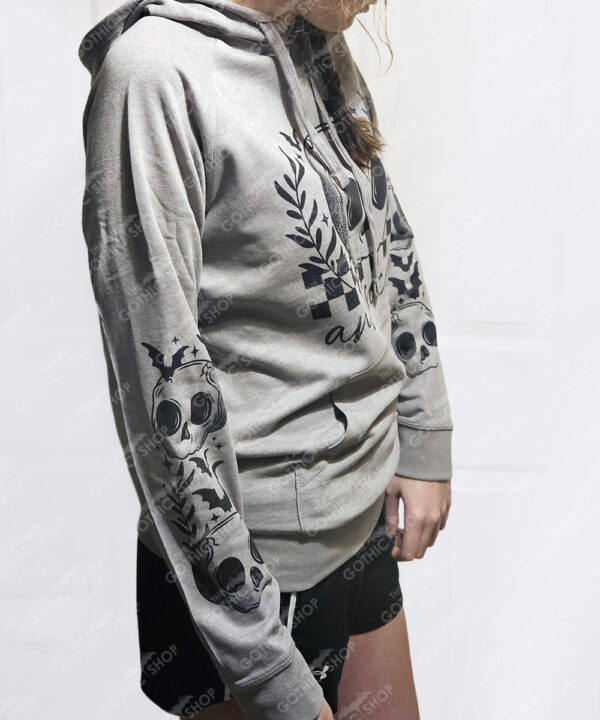 18837 antisocial skull gothic grey hoodie 9