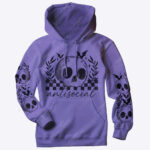 18839 antisocial skull gothic hoodie 