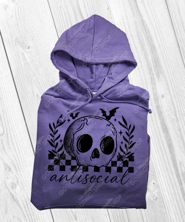 18839 antisocial skull gothic hoodie 5