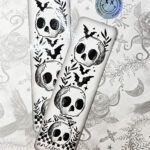 antisocial skull gothic bookmark