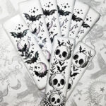 antisocial skull gothic bookmark
