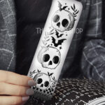 antisocial skull gothic bookmark