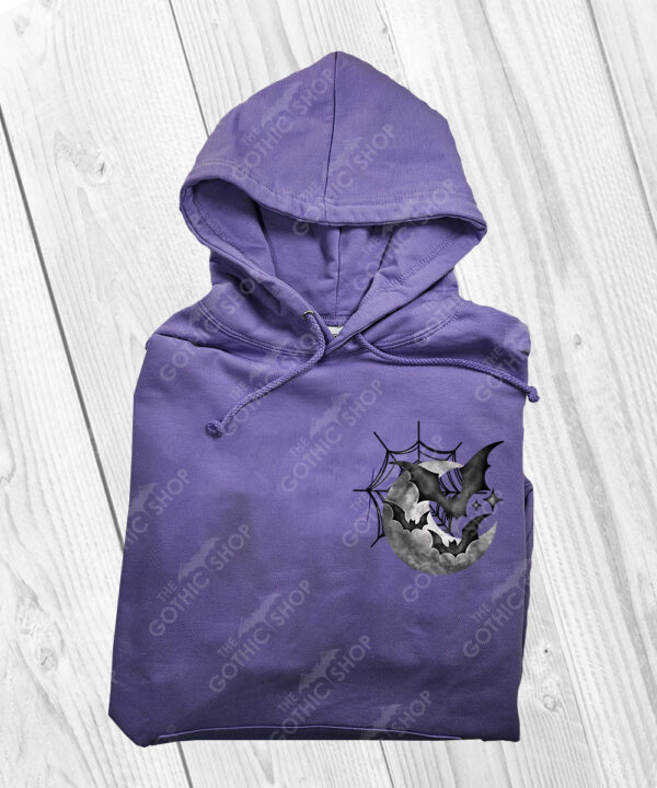 18845 bats moon webs gothic hoodie 3