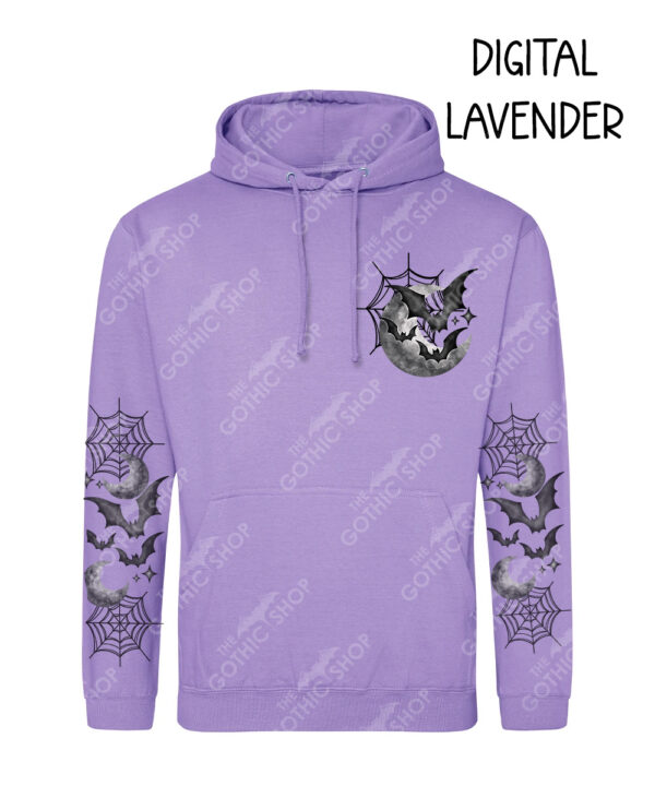 18845 bats moon webs gothic hoodie 4