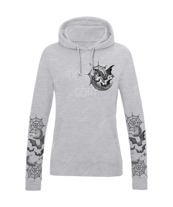 18845 bats moon webs gothic hoodie 5