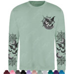 18846 bats moon webs gothic sweatshirt 1