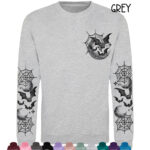 18846 bats moon webs gothic sweatshirt 4