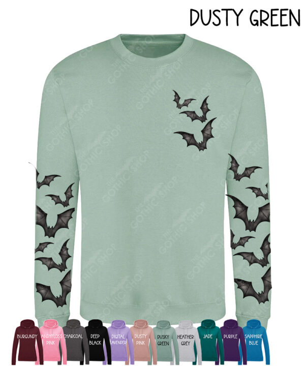 18850 bats trio gothic sweatshirt 4