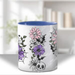 18852 skellie flower personalised gothic mug 2