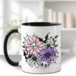 18852 skellie flower personalised gothic mug 3