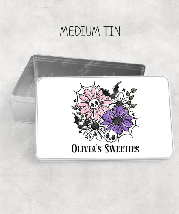 18857 skellie flower personalised gothic tin 1