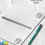 18862 skellie flower personalised gothic notebook 3