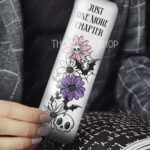 18866 skellie flower personalised gothic bookmark 1