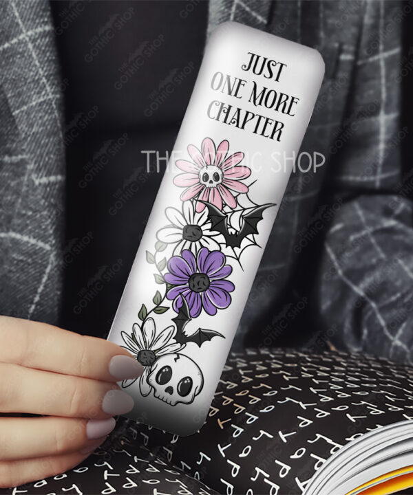 18866 skellie flower personalised gothic bookmark 1