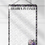 18868 skellie flower personalised gothic metal planner 1