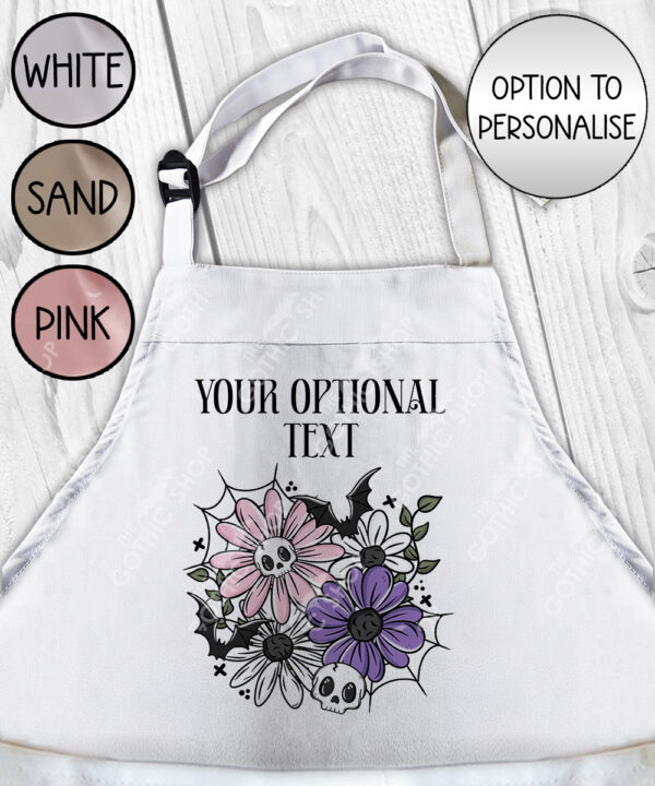 18874 skellie flower personalised gothic apron 1