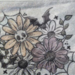 18877 skellie flower holographic pouch 2