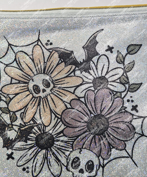 18877 skellie flower holographic pouch 2