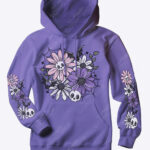 18878 skellie flower personalised gothic hoodie 1