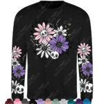 18879 skellie flower personalised gothic sweatshirt 3