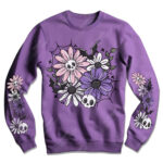 18879 skellie flower personalised gothic sweatshirt 5