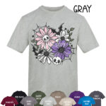 18880 skellie flower personalised gothic t shirt 2
