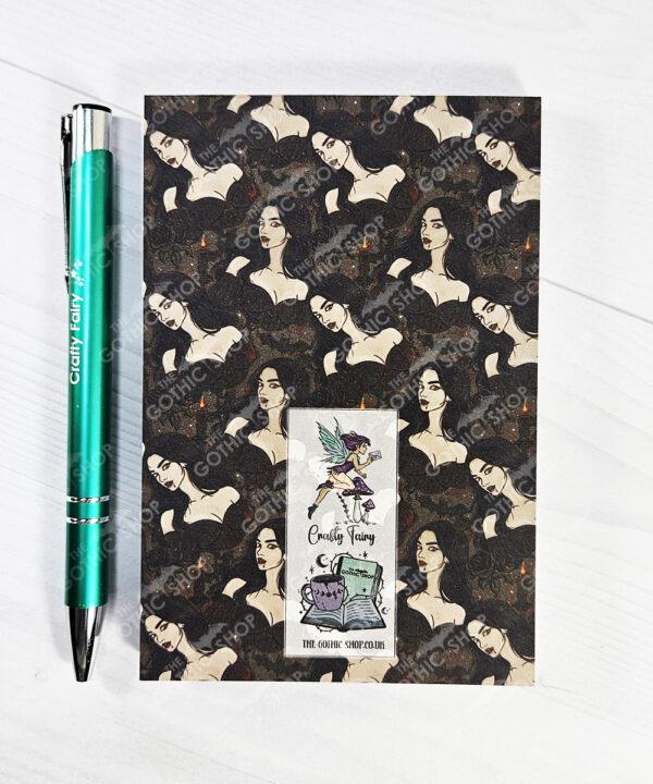 18887 gothic lady ca a6 notepad 3