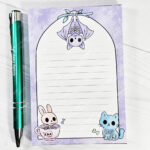 18888 skele animals ca gothic a6 notepad 1