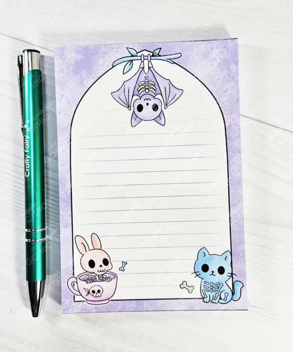 18888 skele animals ca gothic a6 notepad 1