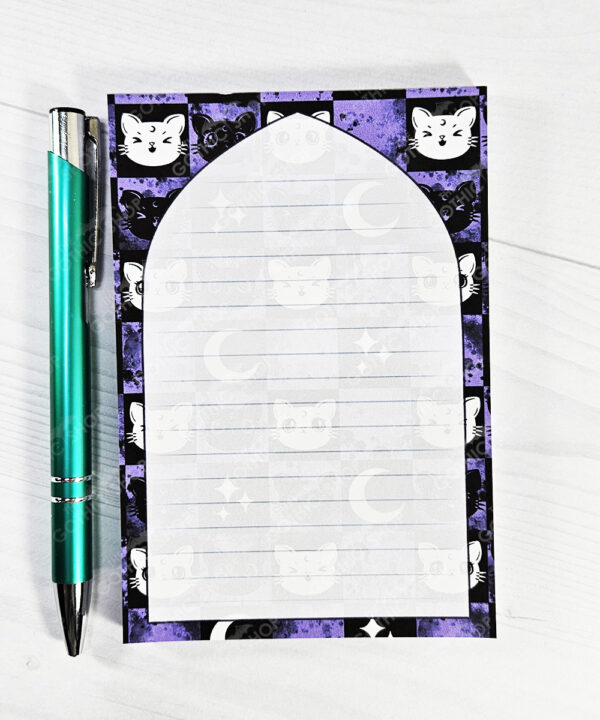 18892 luna kitty sd gothic a6 notepad 1