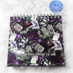 purple gothic romance weekly planner notepad stationery for book lover