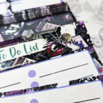 purple gothic romance weekly planner notepad stationery for book lover
