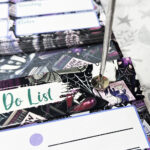 purple gothic romance weekly planner notepad stationery for book lover