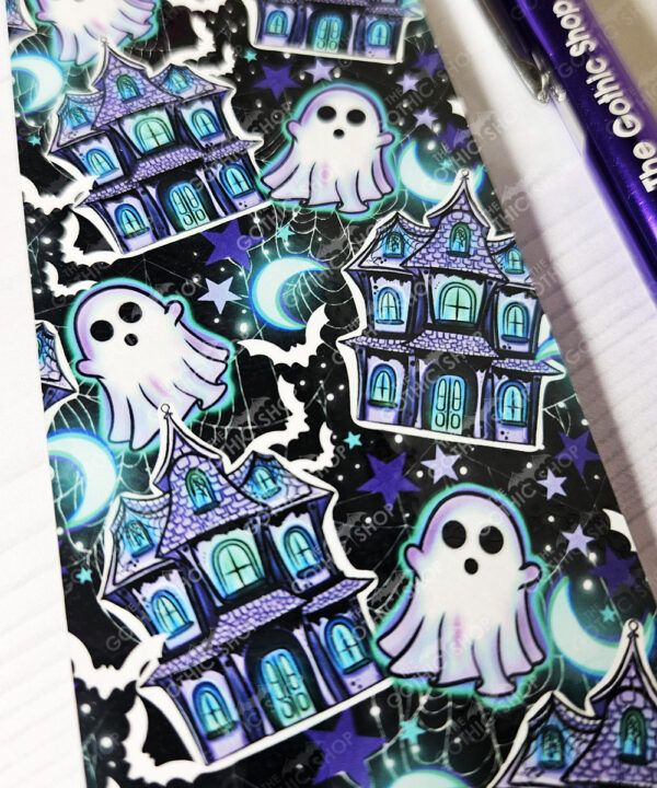 18924 gothic bookmark ii haunted house purple 2