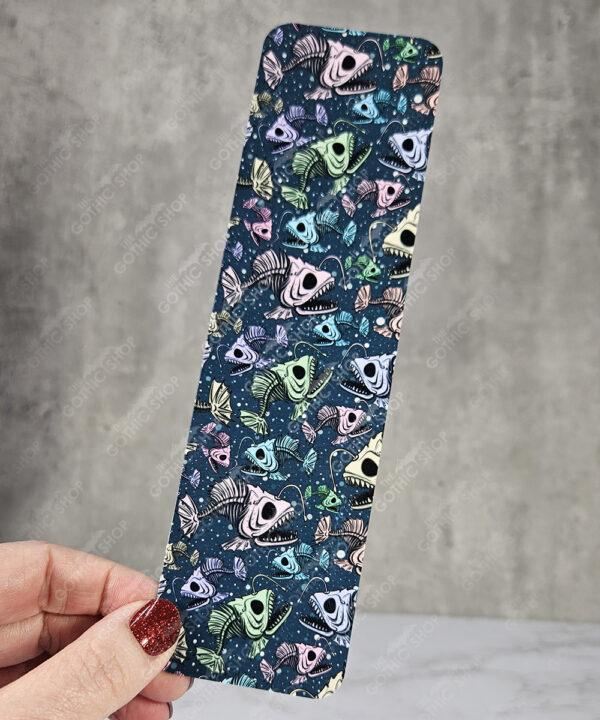 skelly angler fish gothic bookmark for book lover