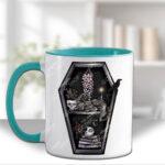 18957 personalised witchy curios cat mug 1