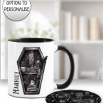 18957 personalised witchy curios cat mug coaster 1