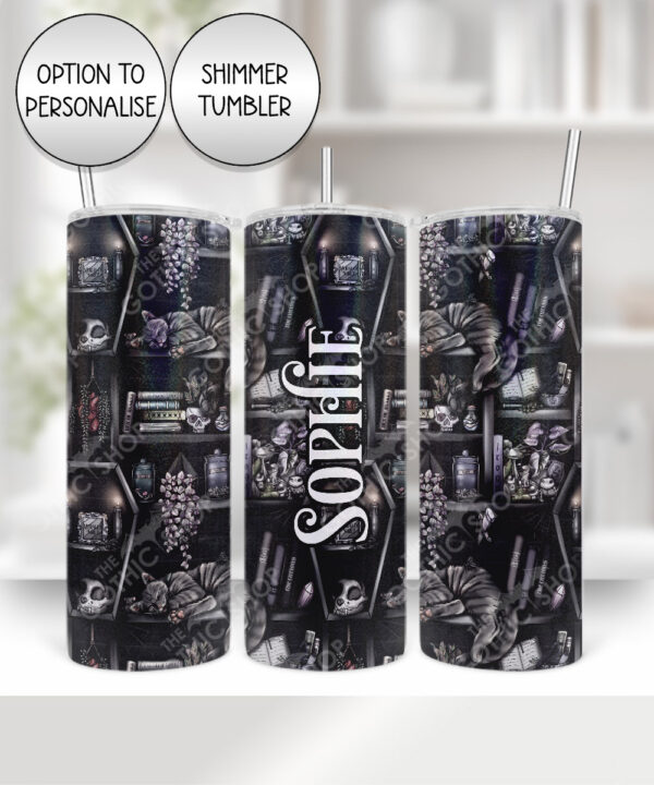 18959 personalised witchy curios cat tumbler 2