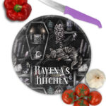 18963 personalised witchy curios cat chopping board