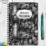 18965 personalised witchy curios cat notebook 1