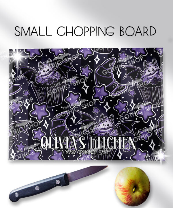 18974 personalised berry bat cupcake chopping board 1