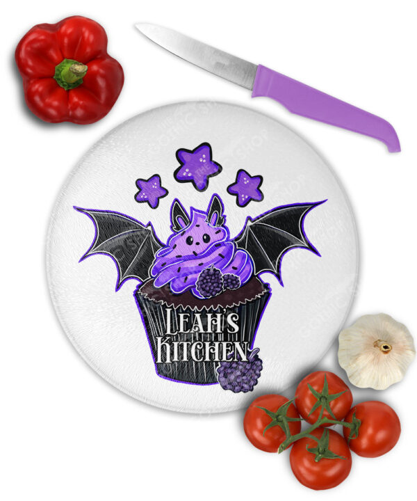 18975 personalised berry bat cupcake chopping board 1