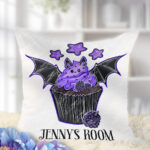 18976 personalised berry bat cupcake cushion 1