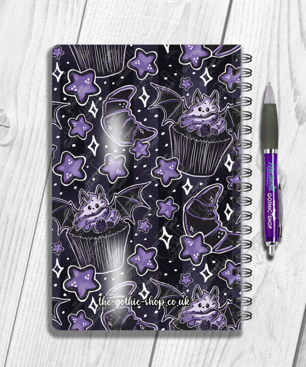 18978 personalised berry bat cupcake notebook 2