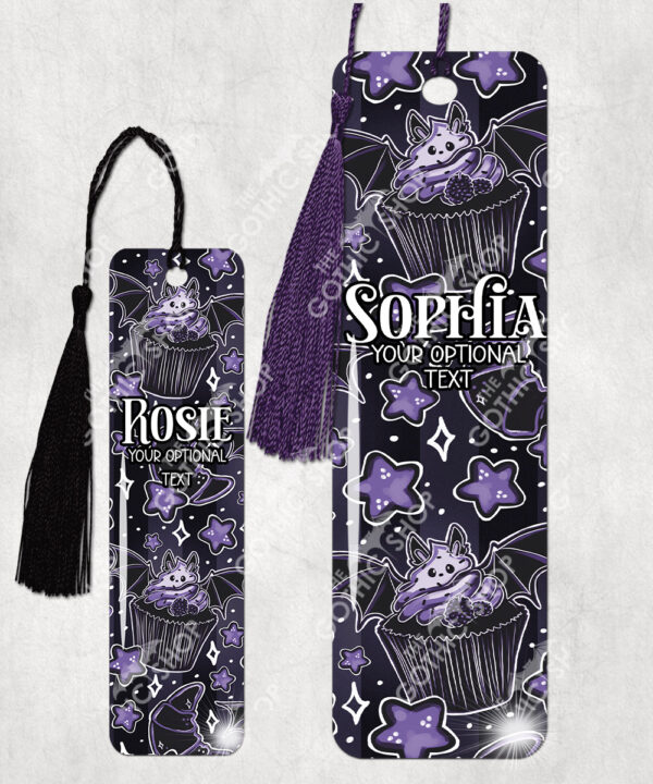 18980 personalised berry bat cupcake bookmark 1