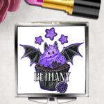 18985 personalised berry bat cupcake compact mirror 2