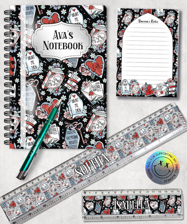 19001 wuthering heights gothic romance notepad 4