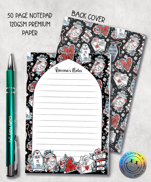 19002 wuthering heights gothic romance notepad 3