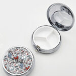 wuthering heights gothic romance round pill box with option to personalise